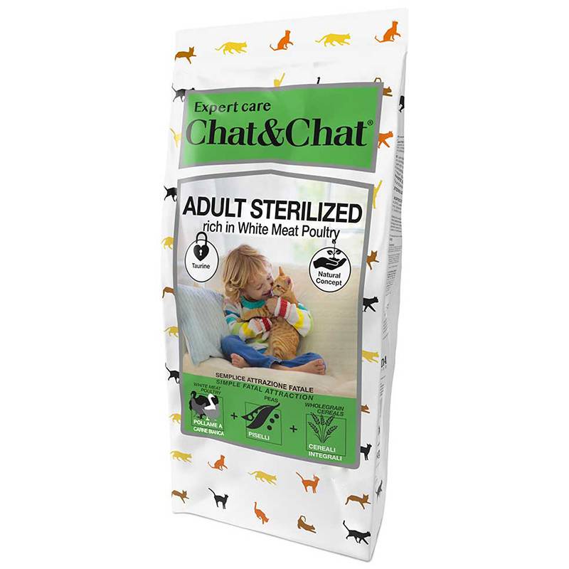 Expert Chat & Chat Sterilized Adult Chicken And Turkey 900g