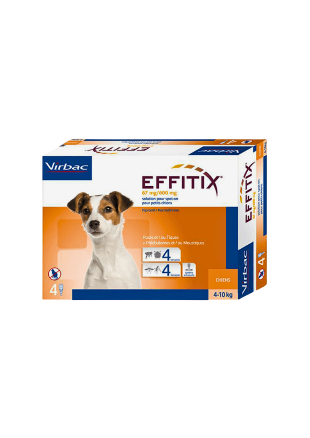 Virbac EFFITIX Spot on for Small Dogs 4-10kg