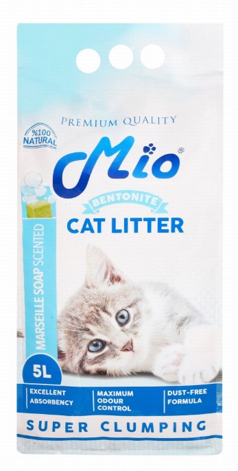 Mio Bentonite Clumping Cat Litter Marseille Soap Scent - dust free5 L