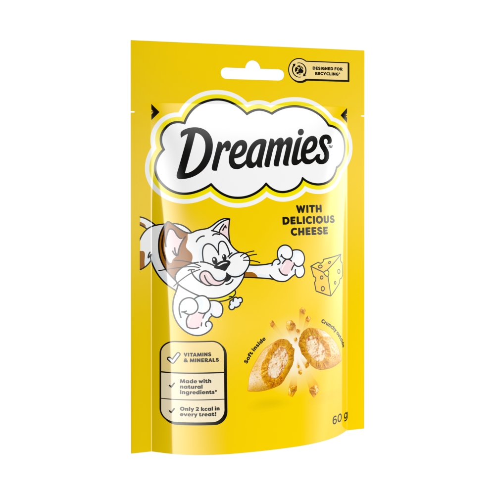 Dreamies Cat Treat Biscuits with Delicious Cheese 60g