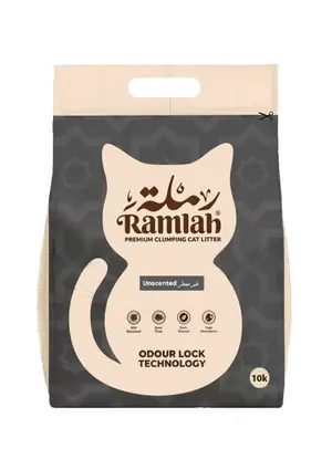 RAMLAH Premium Cat Litter Unscented 10 Kg