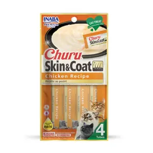 INABA Churu Skin & Coat Chicken Recipe x4pcs