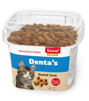 Sanal Denta’s Cat Treats Anti Hairball with Chicken 75G