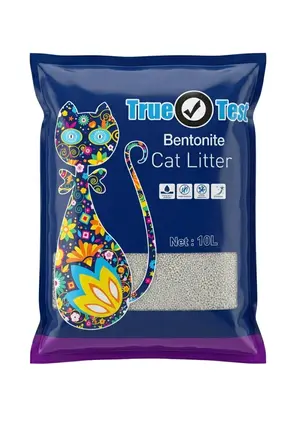 True Test Bentonite Cat Litter Fast Clumping With Lavender 10L