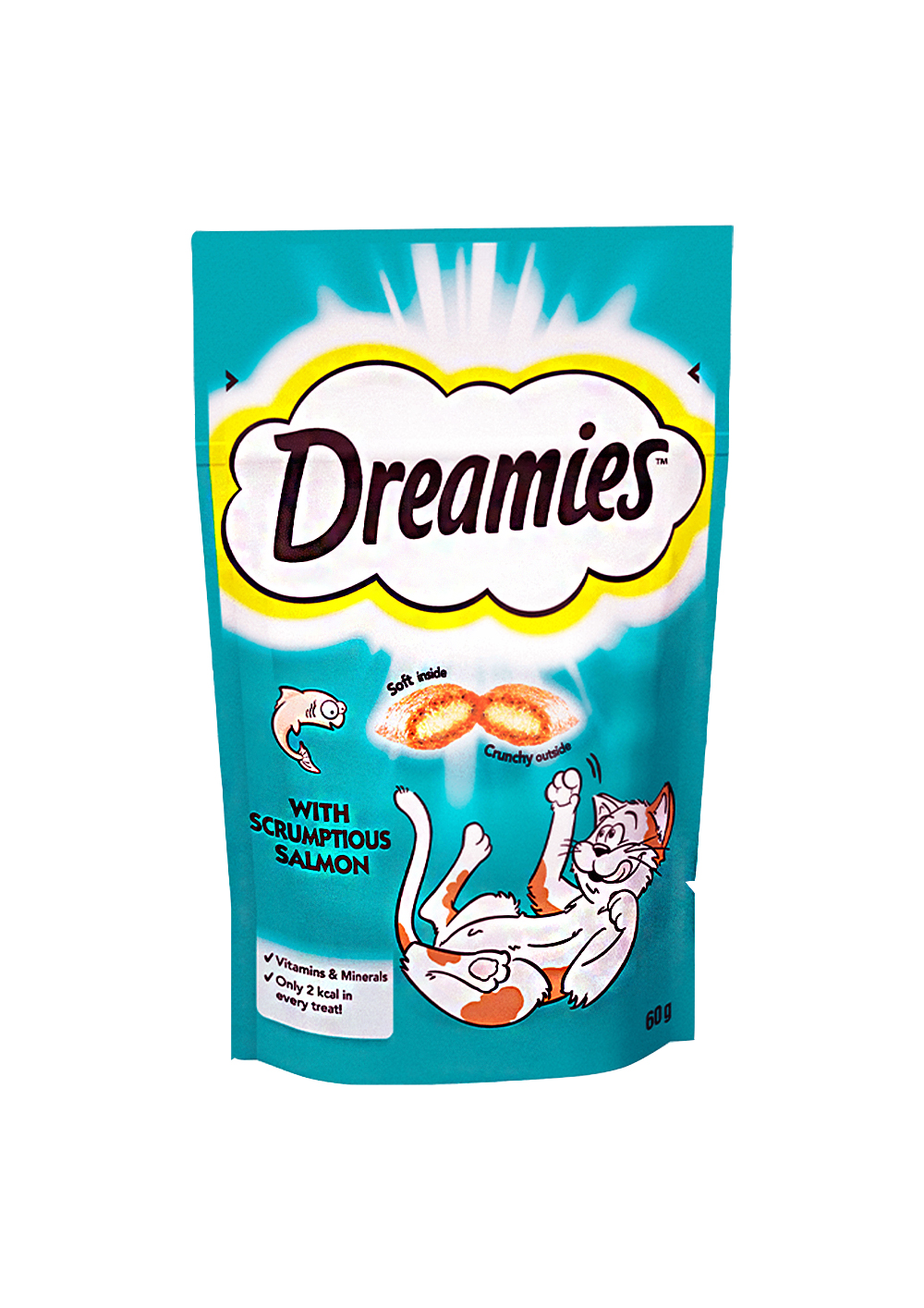 Dreamies Cat Treat Biscuits with Scrumptious Salmon 60g
