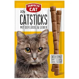 Perfecto Cat 10X Catsticks Mit Geflugel & Leber 50g