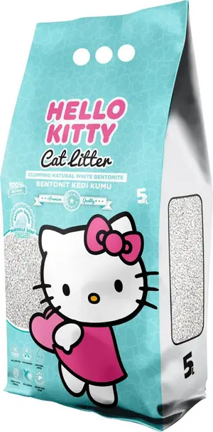 Hello Kitty White Bentonite Clumping Cat Litter Marseille Soap 5 L