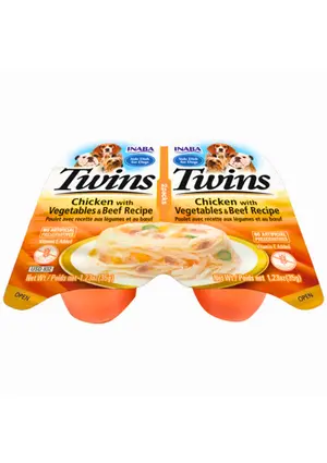 INABA Twins Chicken with Vegetables & Beef Recipe 2*35g