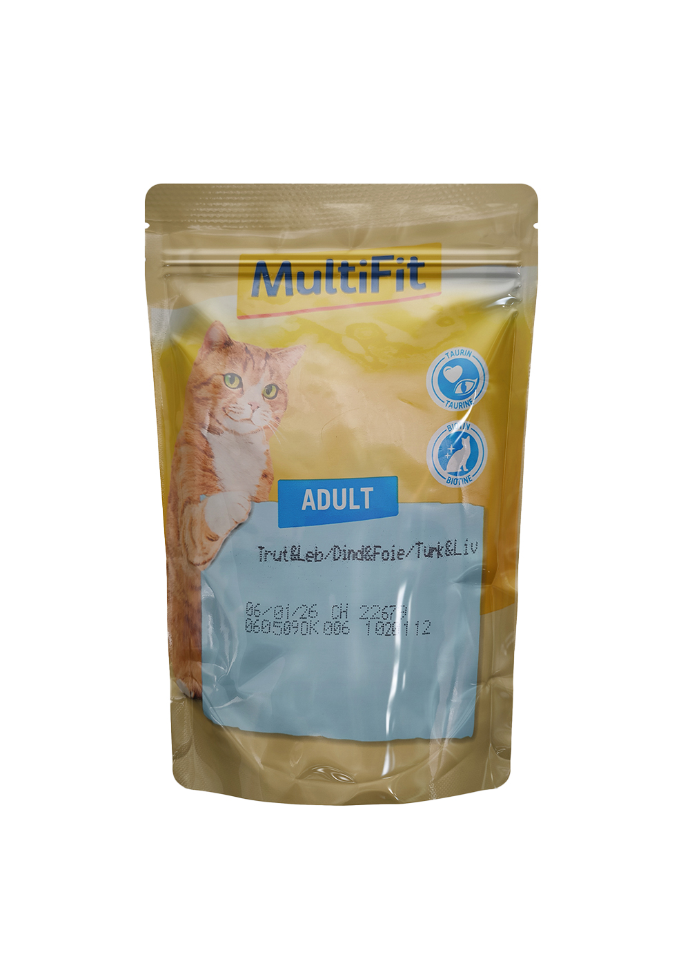 MultiFit Adult wet food turkey&Liver 100g