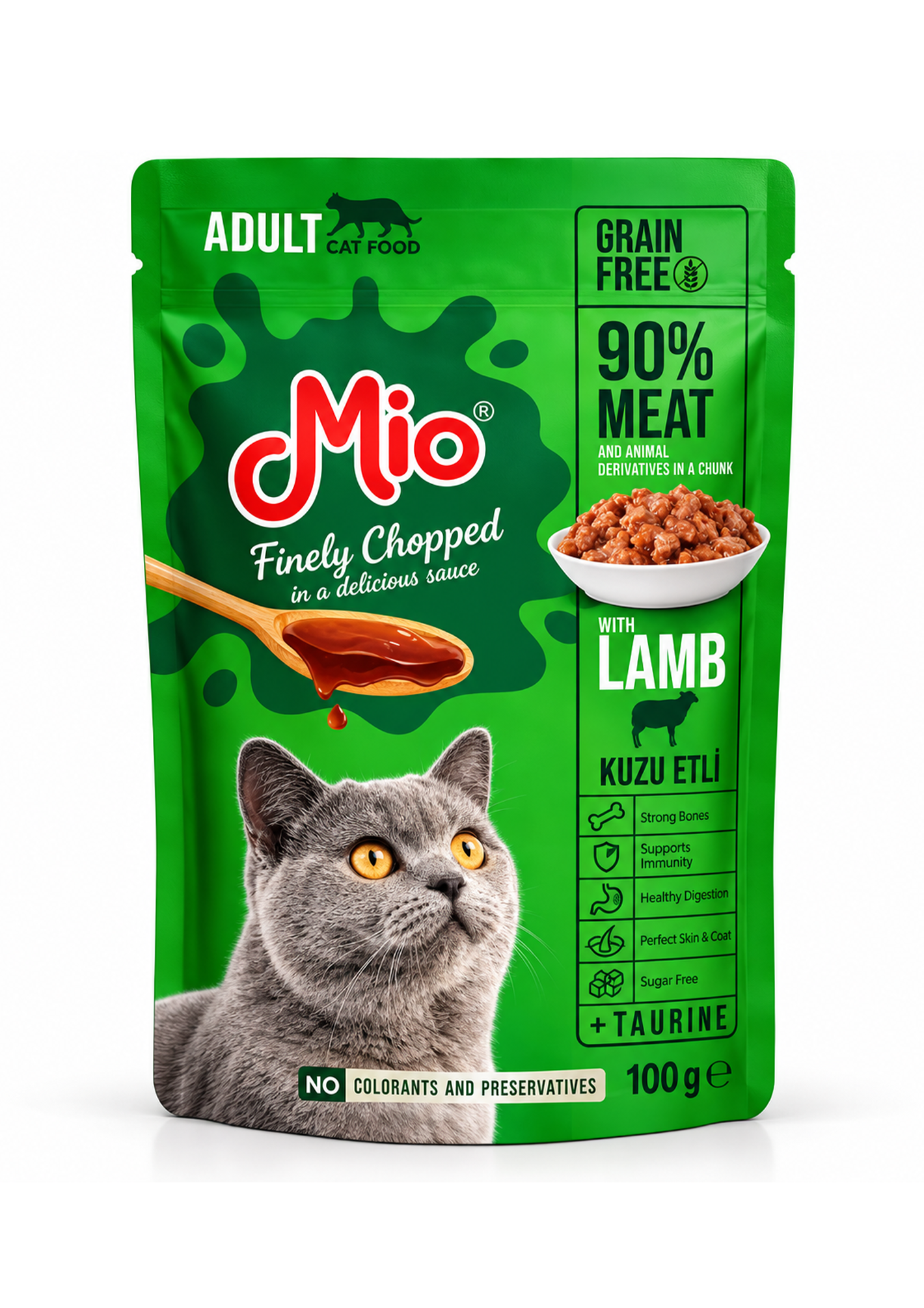Mio Adult Cat Food Lamb 100g