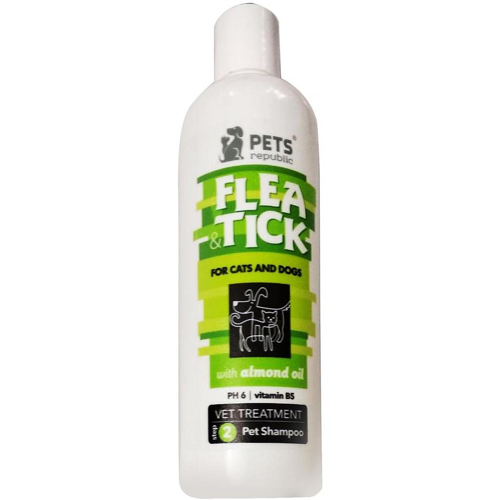 Pets Republic Flea & Tick Shampoo 500Ml - Almond Oil