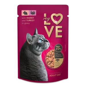 My Love Cat Wet Food Rabbit & Turkey in Gravy - Pouch 85 gm