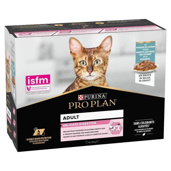 PURINAnPRO PLAN Delicate NutriSavour with Oceafish in Gravy 85g (*10)