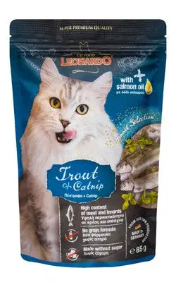Leonardo Adult Wet Food Trout + Catnip 85g