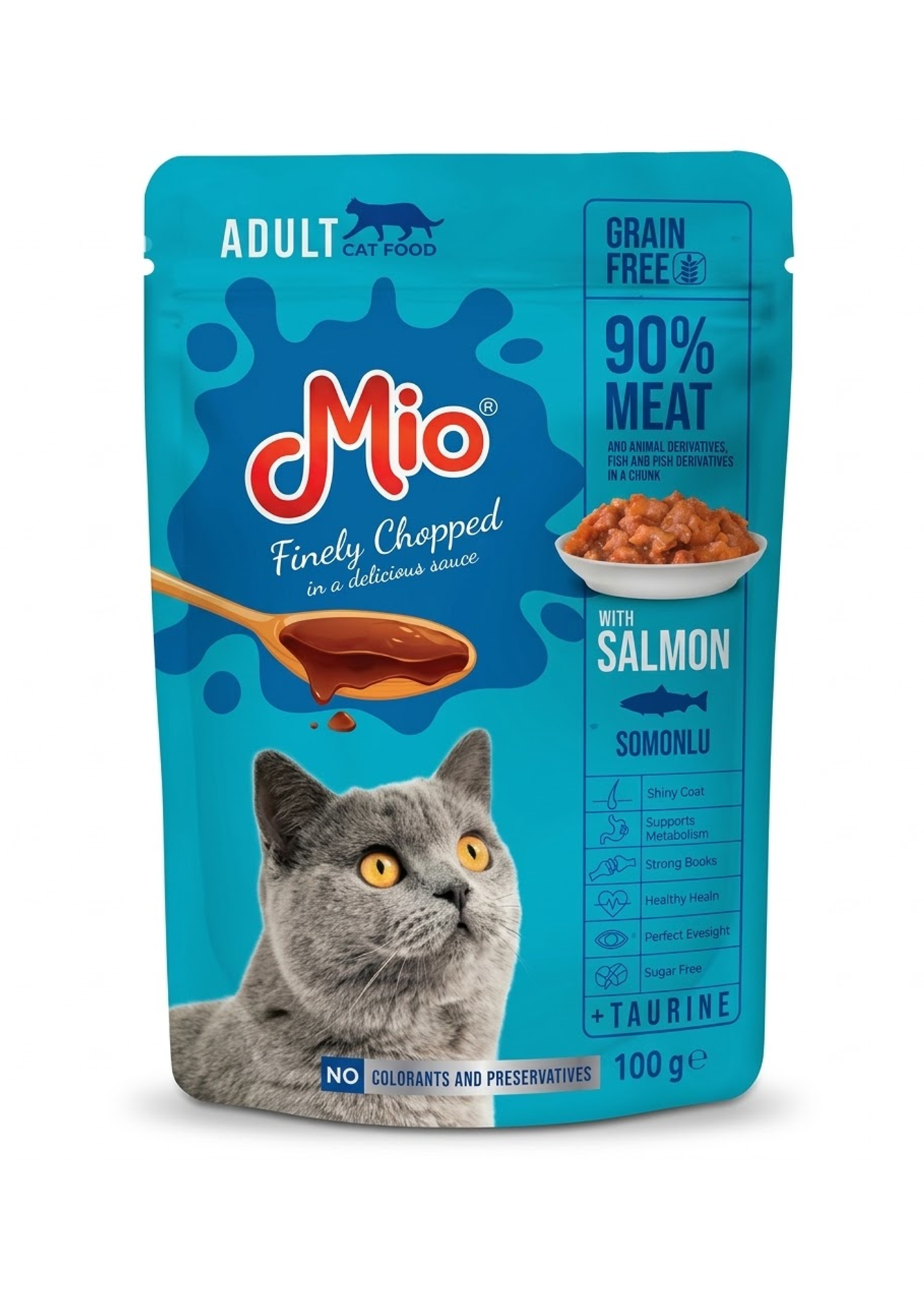 Mio Cat Food with Salmon in Sauce 100g