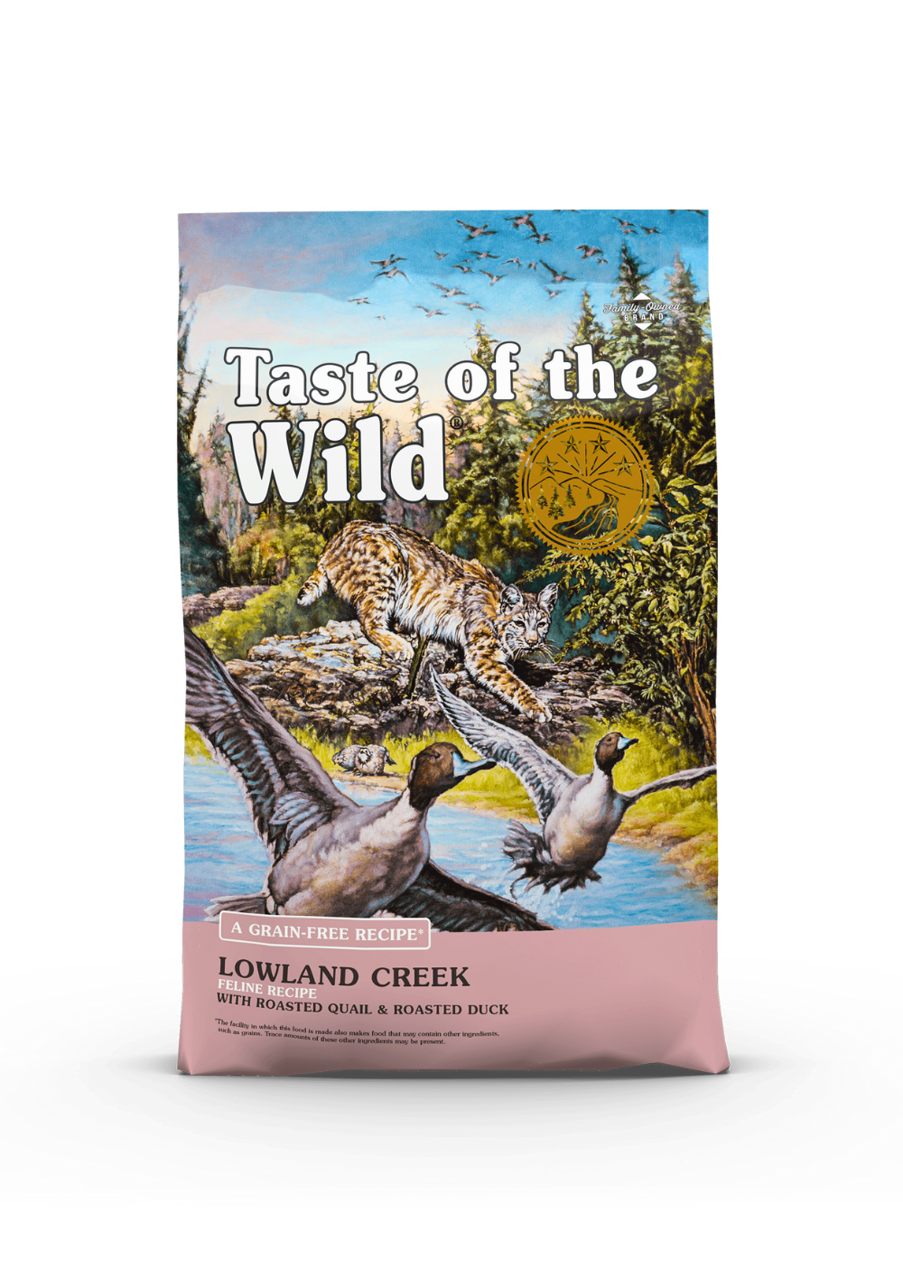 Taste of the wild Lowland Creek Feline Recipe with Roasted Quail & Roasted Duck 2kg