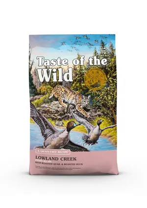 Taste of the wild Lowland Creek Feline Recipe with Roasted Quail & Roasted Duck 2kg