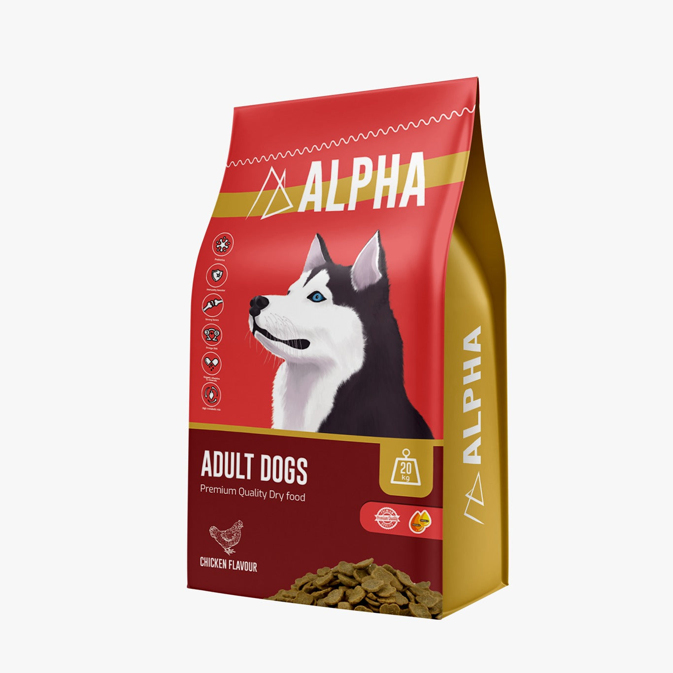 Alpha dry food for adult dog 20kg