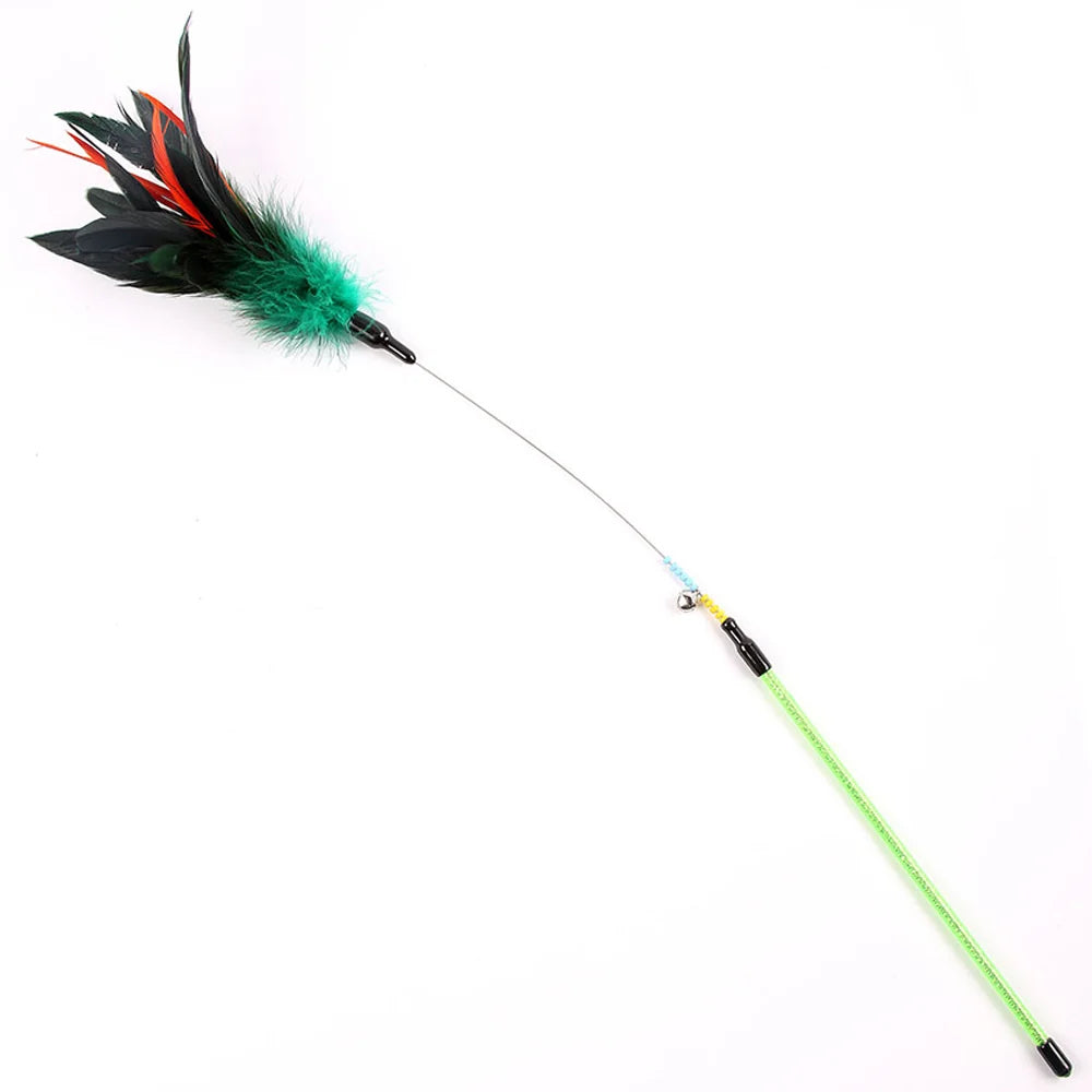 Cat Teaser Wand Feather Toy