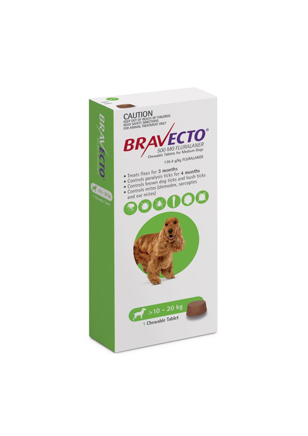 BRAVECTO TABLETS 10-20kg