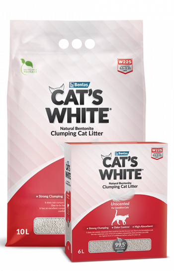 Cat's White® UnScented Clumping Cat Litter For Sensitive Cats