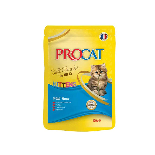 PROCAT Soft chunks in jelly Kitten with Tuna 100 gm