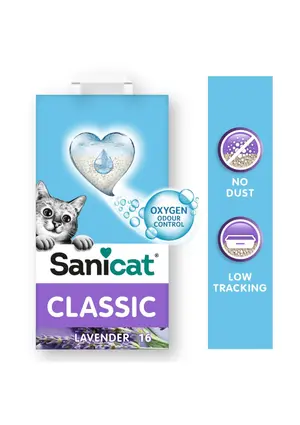 SaniCat Classic Non-Clumping Lavender 16L