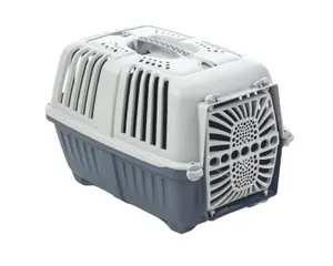 Pratiko Plastic Crate for Pets (Blue)