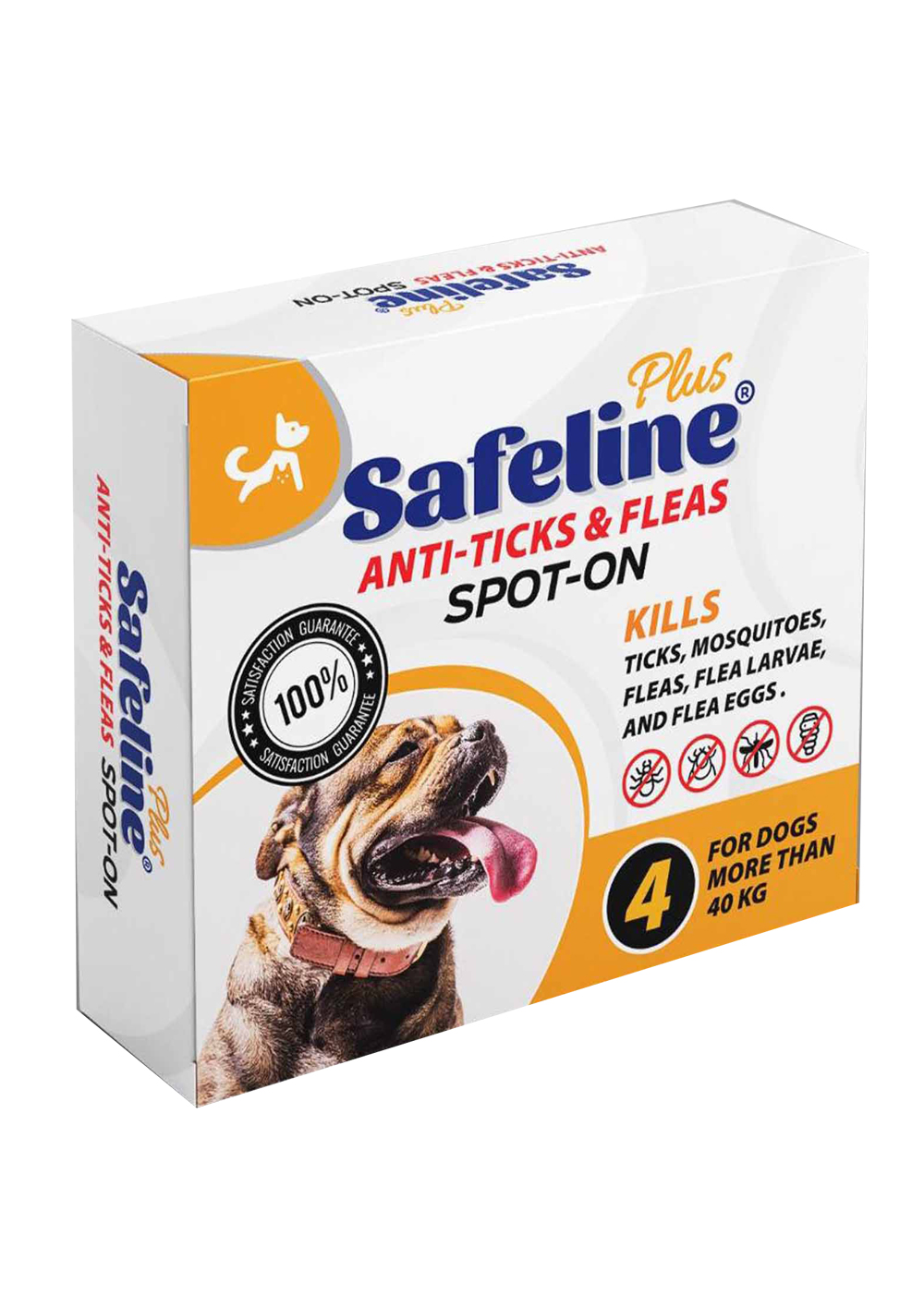 Safe Line Plus Spot on 4 Ampules for Dog More Than 40kg