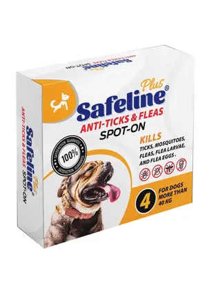 Safe Line Plus Spot on 4 Ampules for Dog More Than 40kg
