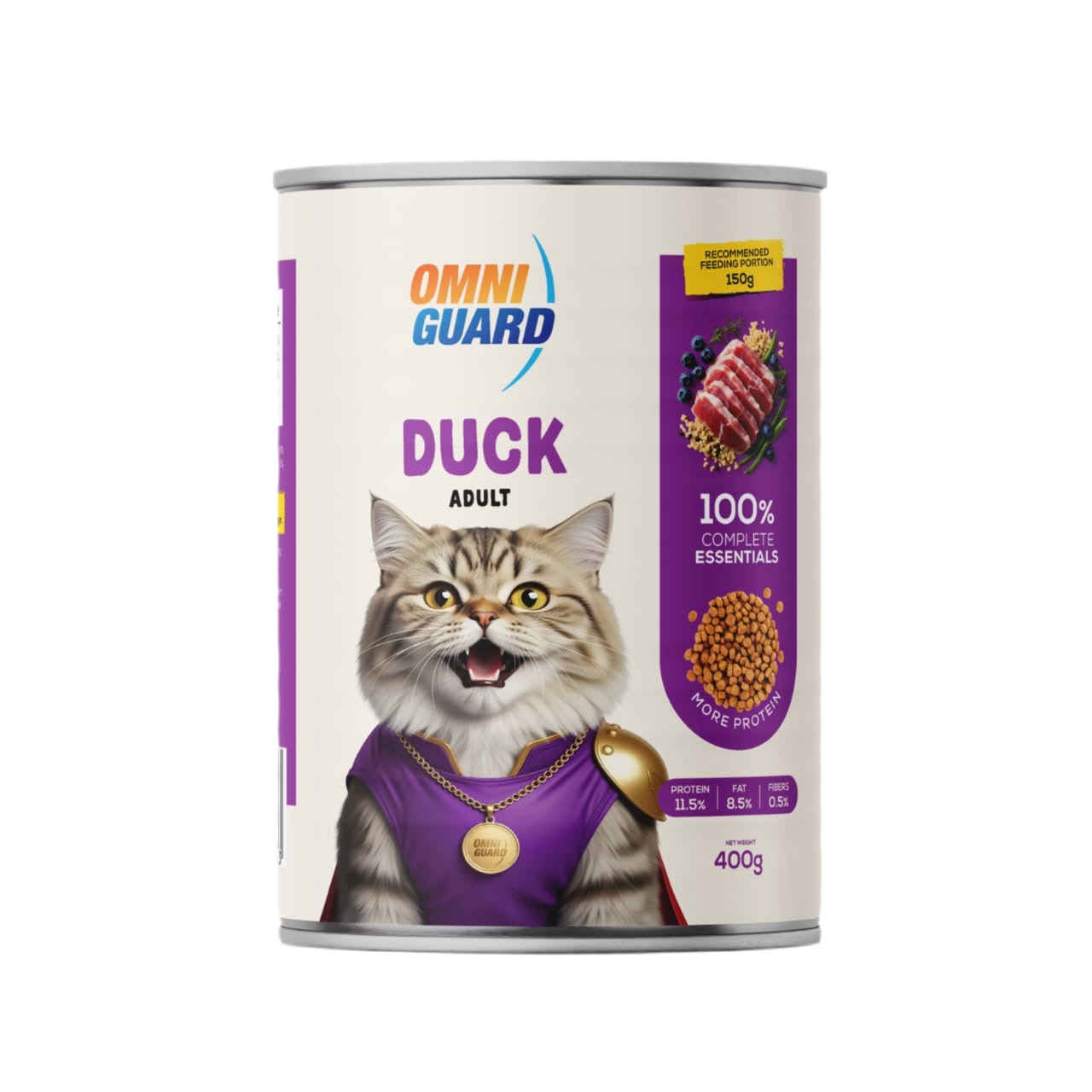 Omni Guard Wet Food for Adult Cat with Duck 400G