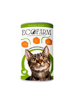 ECOFARM Chunks Wet Food With Rabbit in Gravy 400g