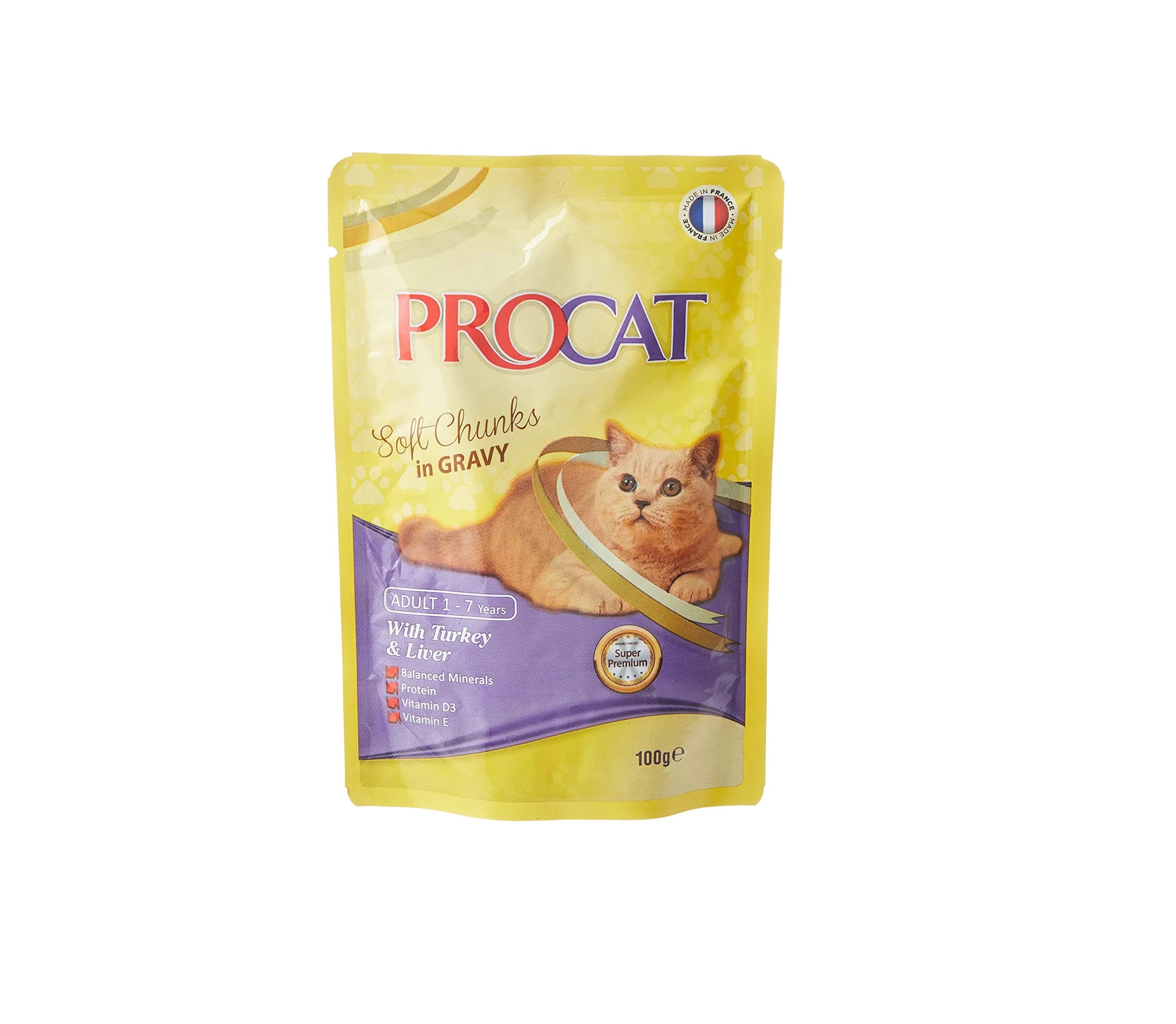 ProCat With Turkey & Liver In Gravy 100gm