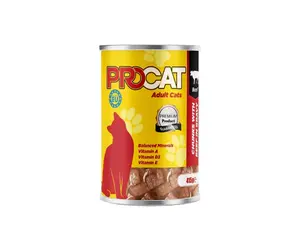ProCat Wet Food Pate Adult with Beef Can 415 gm