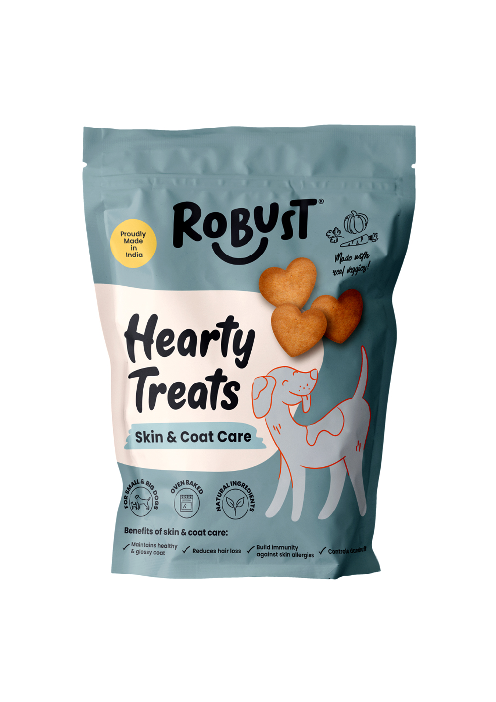 Robust Hearty Treats Skin And Coat Care 500g