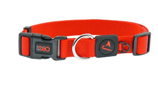 Doco Small Orange Nylon Dog Collar (28-43x1.5cm)