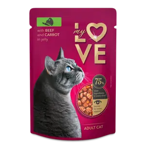 My Love Cat Wet Food Beef & Carrot in Gravy - Pouch 85 gm