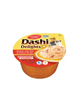 INABA Dashi Delights Chicken with Tuna & Salmon Recipe 70g