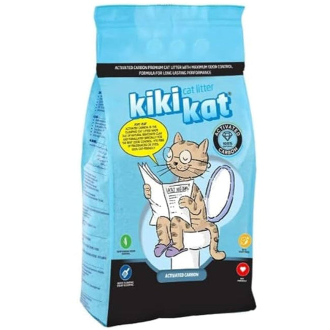 Kiki Kat Activated Carbon Clumping Cat Litter 10L