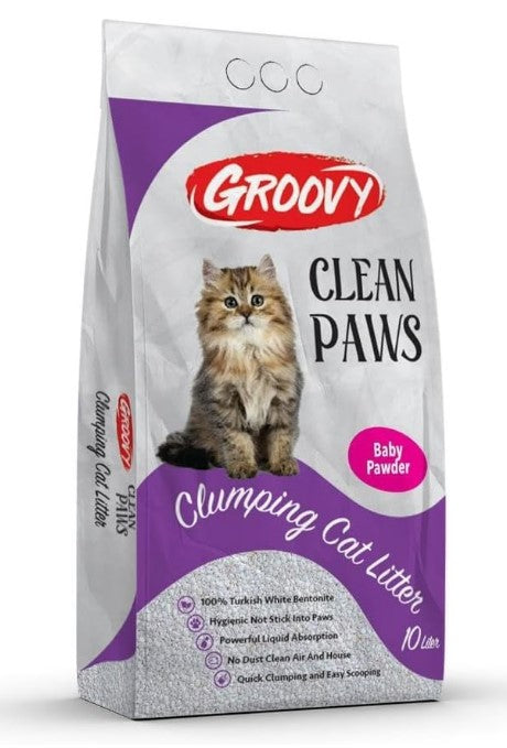 groovy cat litter baby powder 10L