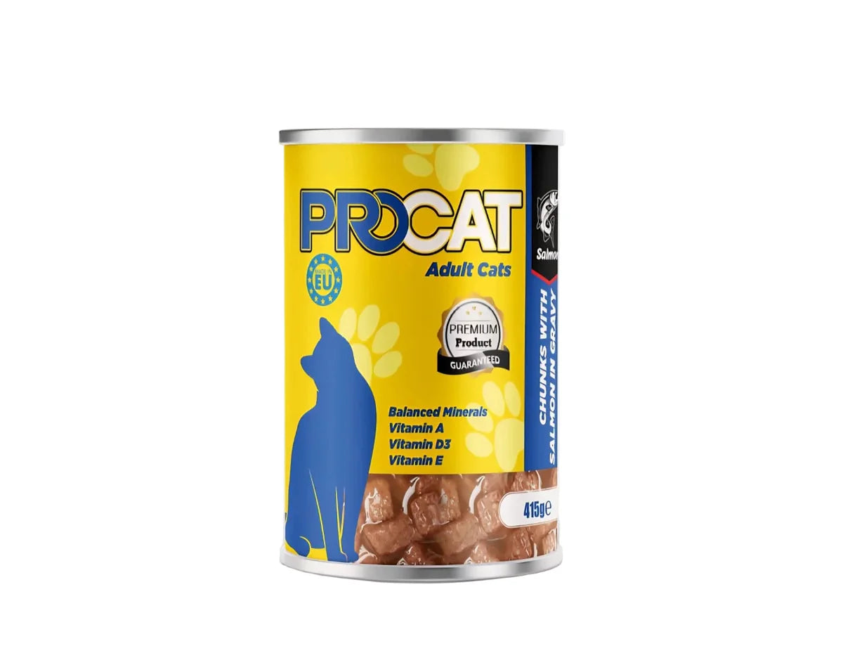 PROCAT Salmon Chunks in Gravy For Adult 415g