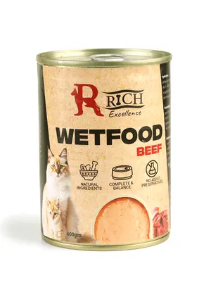 Rich Excellence Wet Cat Food with Beef 400g