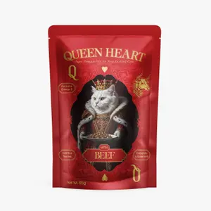Queen Heart Cat Wet Food Beef - Pouch 85gm