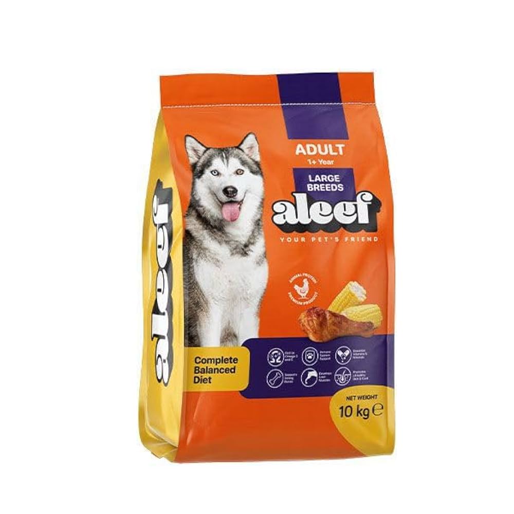 Aleef Dry Food For Adult Dogs Large Breed 10 Kg