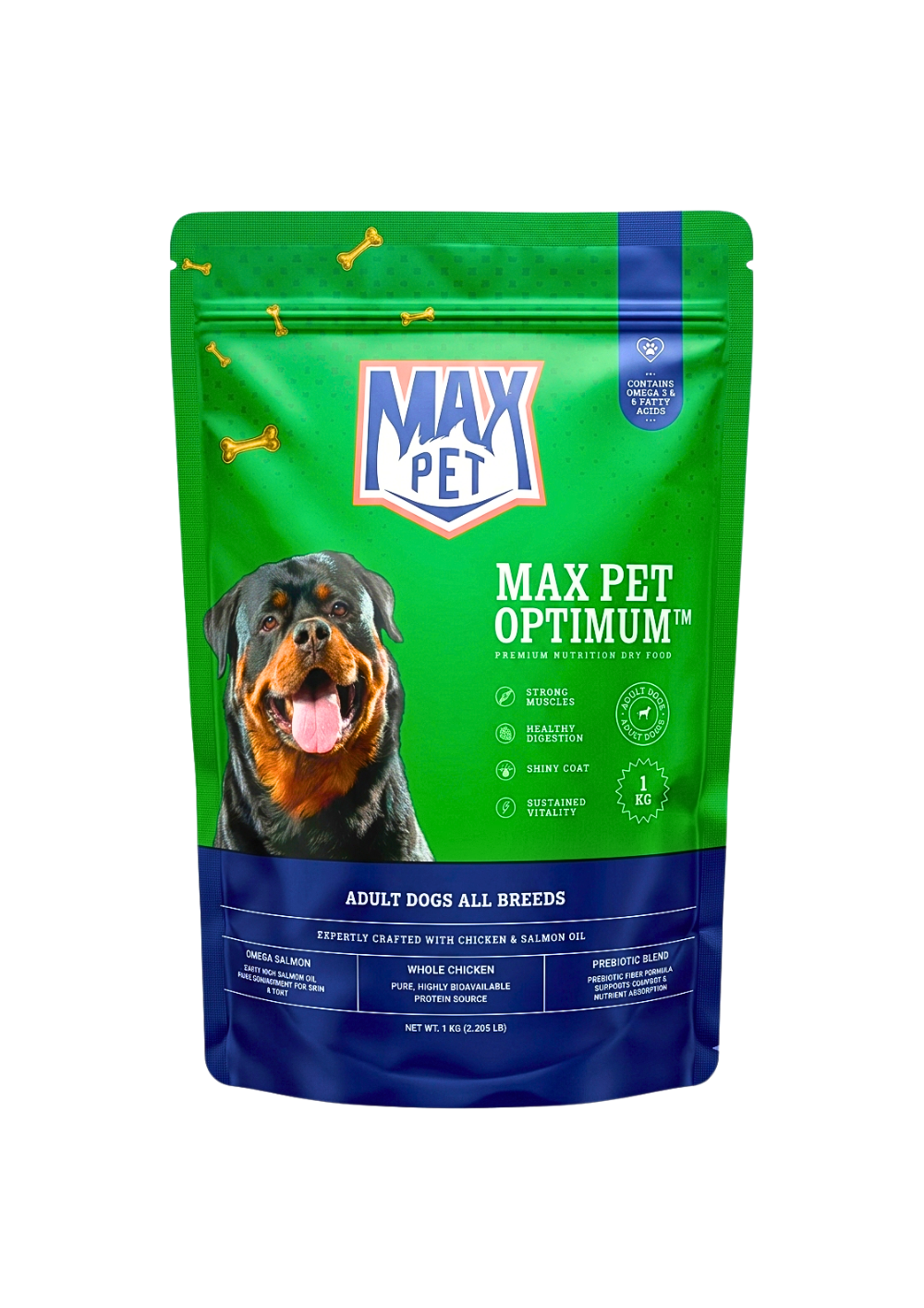 Max Pet Optimum For Adult Dogs All Breed 1KG