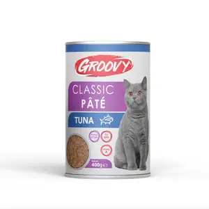Groovy Cat Wet Food Classic Pate Tuna Can 400g