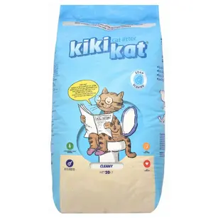 Kiki Kat White Bentonite Clumping Cat Litter Soap Scent 20 L