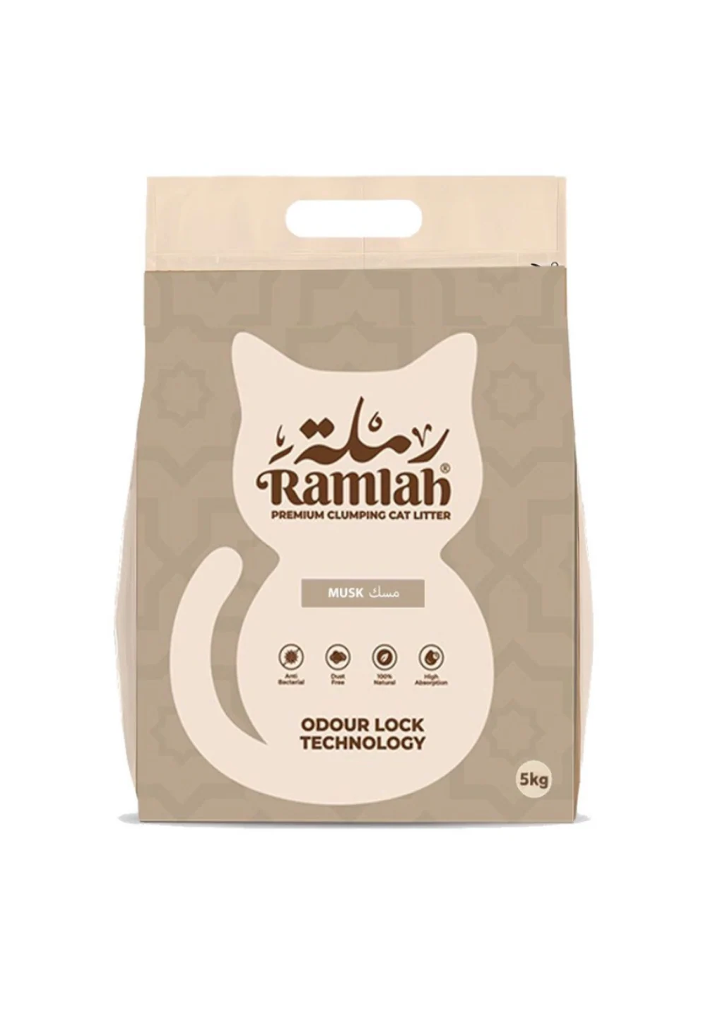 RAMLAH Premium Cat Litter Musk Scented 5 Kg
