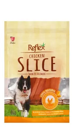 Reflex Chicken Slice Dog Treats 80G