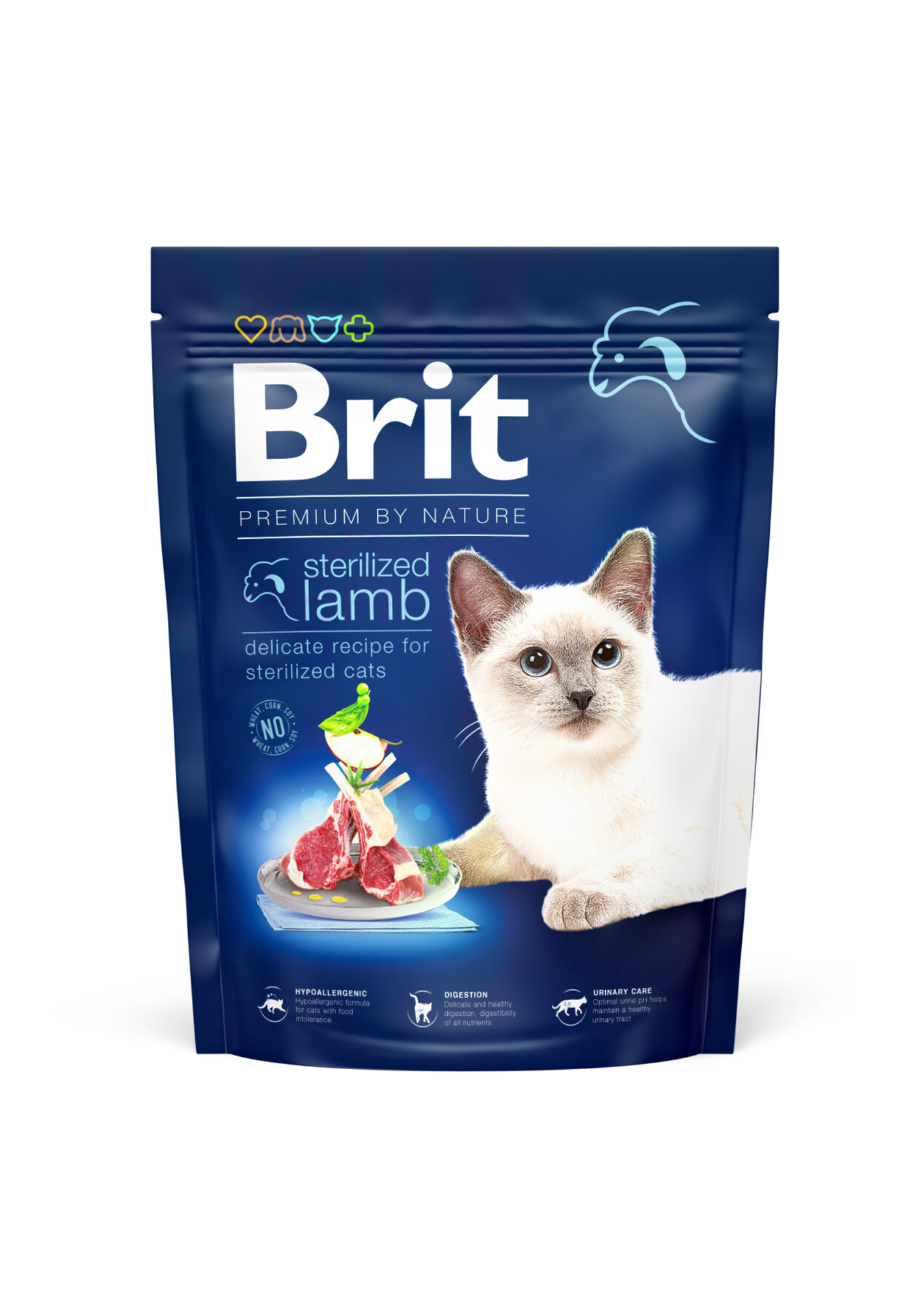 Brit Premium By Nature Dry Food For Sterilized Cats With Lamb 300g